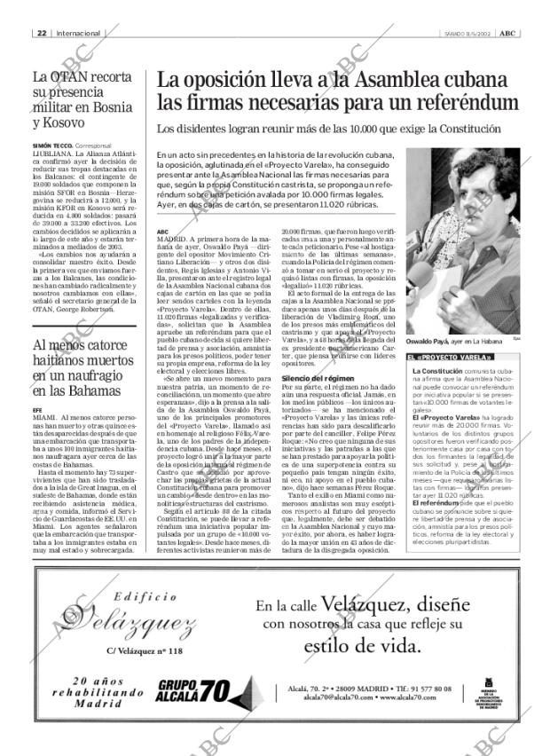 ABC MADRID 11-05-2002 página 22