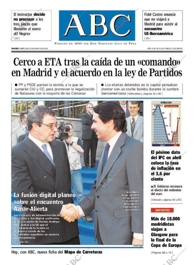 ABC MADRID 15-05-2002 página 1