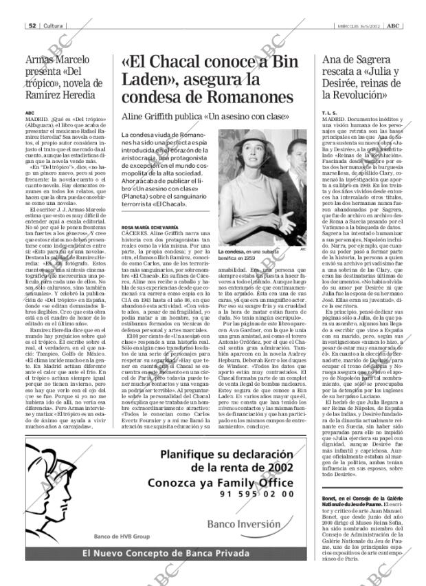 ABC MADRID 15-05-2002 página 52