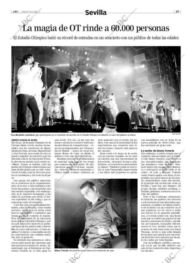ABC SEVILLA 18-05-2002 página 27