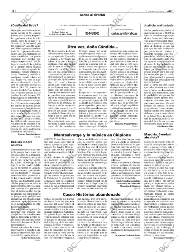 ABC SEVILLA 18-05-2002 página 8