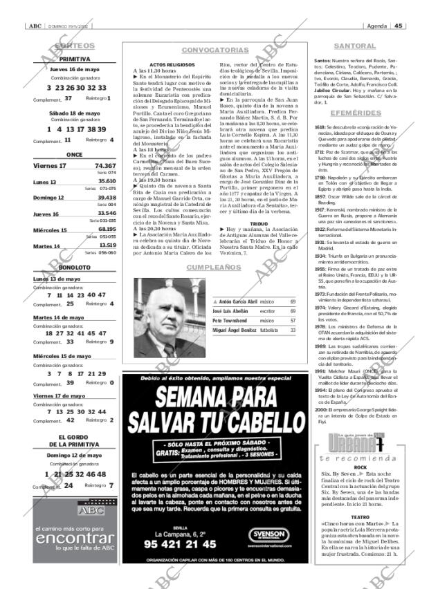 ABC SEVILLA 19-05-2002 página 45