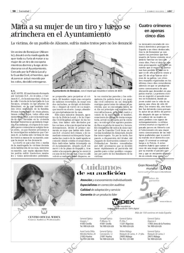 ABC SEVILLA 19-05-2002 página 58