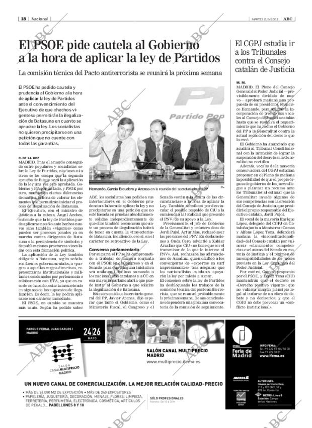 ABC MADRID 21-05-2002 página 18
