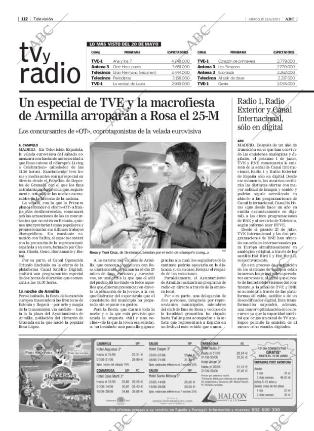 ABC MADRID 22-05-2002 página 112
