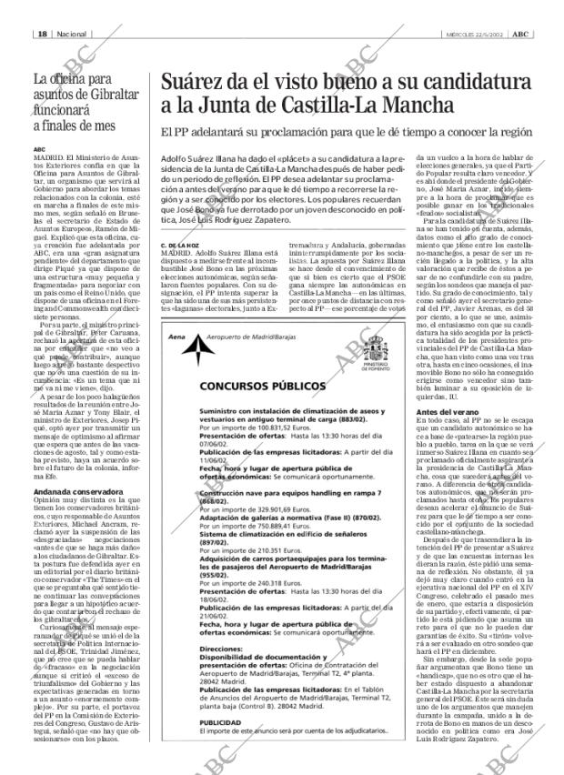 ABC MADRID 22-05-2002 página 18