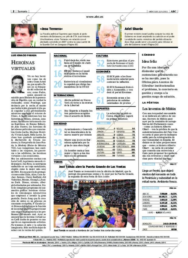 ABC MADRID 22-05-2002 página 2