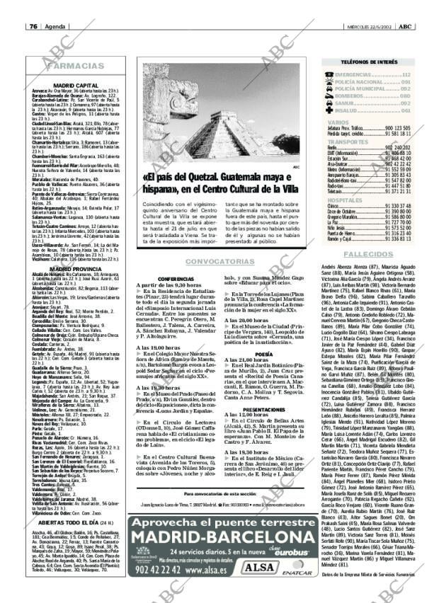 ABC MADRID 22-05-2002 página 76