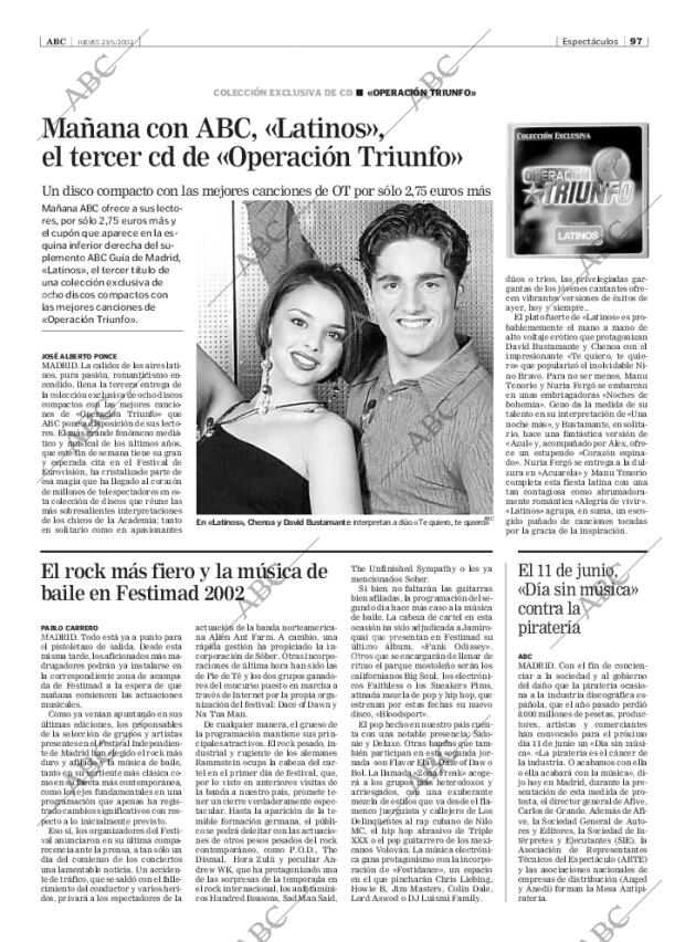 ABC MADRID 23-05-2002 página 97