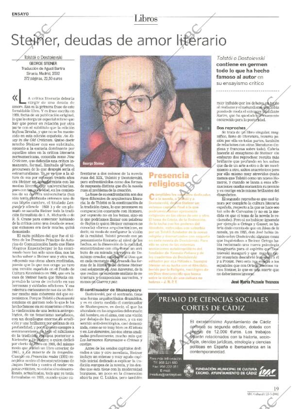 CULTURAL MADRID 25-05-2002 página 19