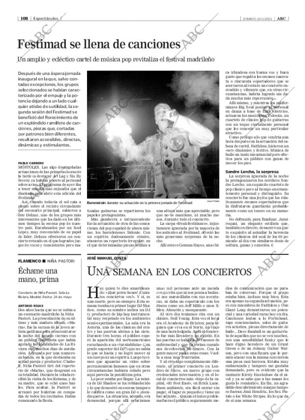 ABC MADRID 26-05-2002 página 108