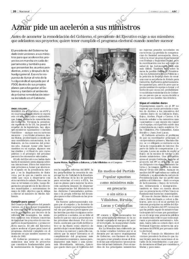 ABC MADRID 26-05-2002 página 20