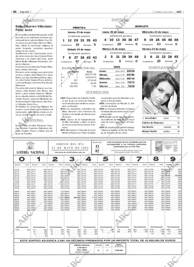 ABC MADRID 26-05-2002 página 66