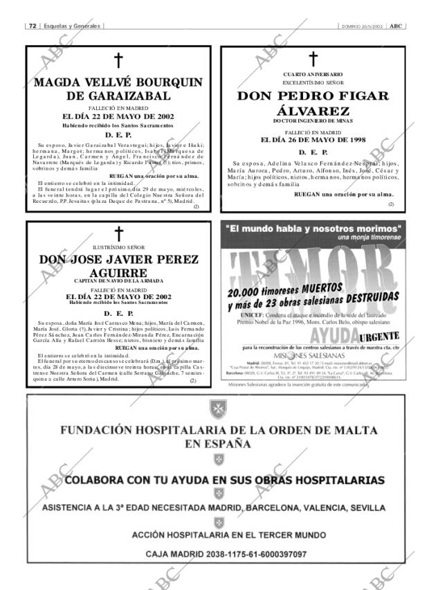 ABC MADRID 26-05-2002 página 72