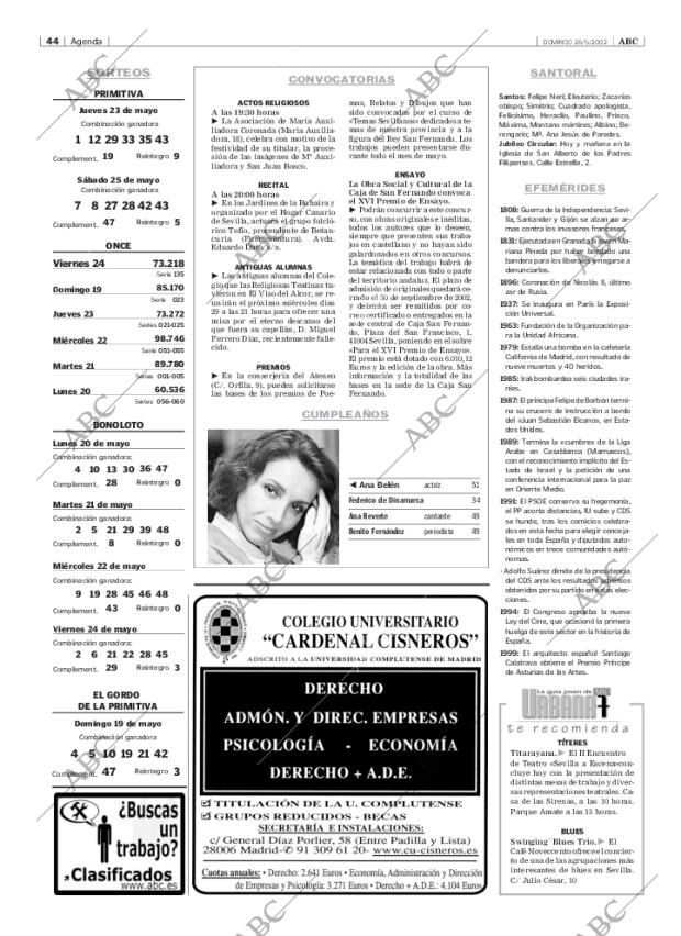ABC SEVILLA 26-05-2002 página 44