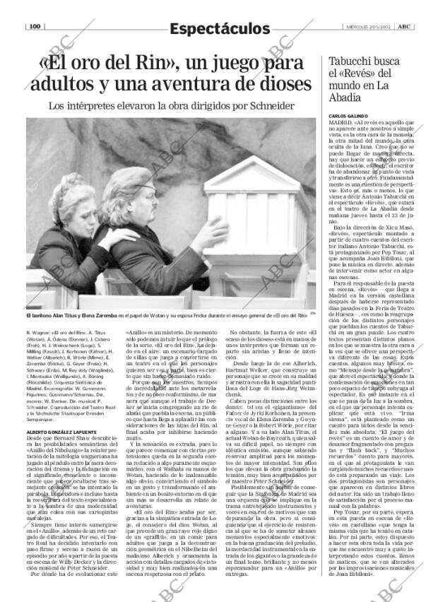 ABC MADRID 29-05-2002 página 100