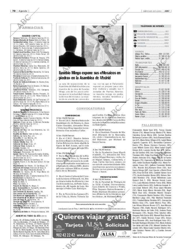 ABC MADRID 29-05-2002 página 70