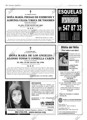 ABC MADRID 29-05-2002 página 74