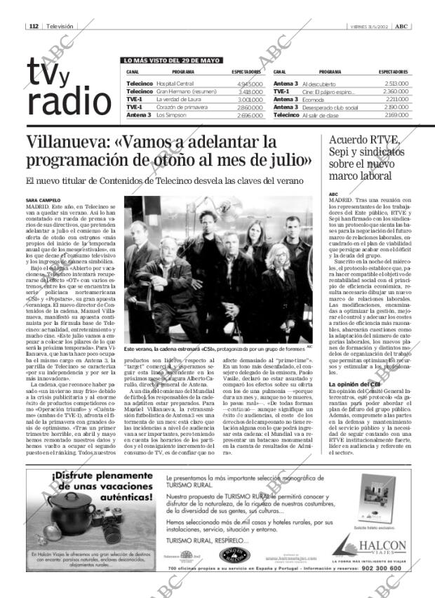 ABC MADRID 31-05-2002 página 112