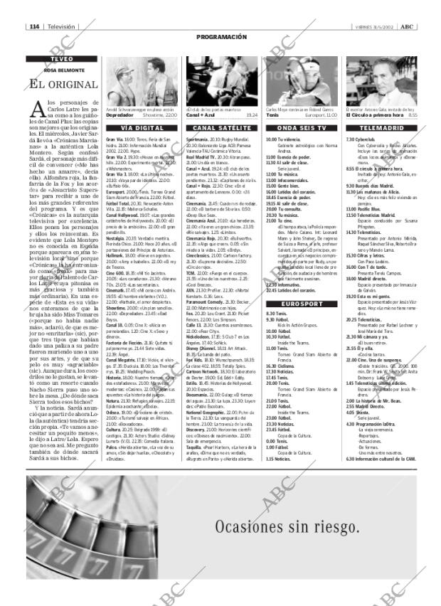 ABC MADRID 31-05-2002 página 114