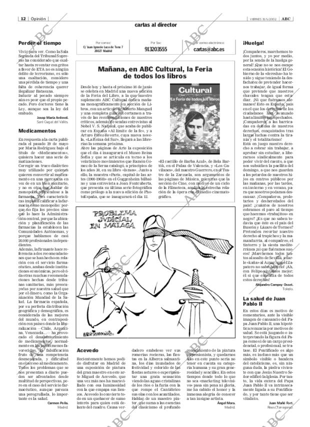 ABC MADRID 31-05-2002 página 12