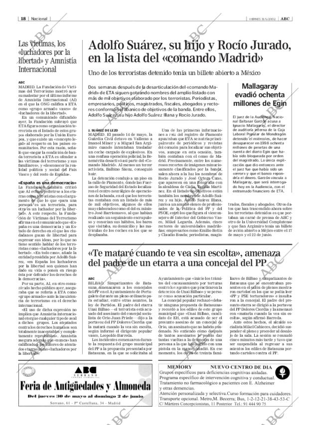 ABC MADRID 31-05-2002 página 18