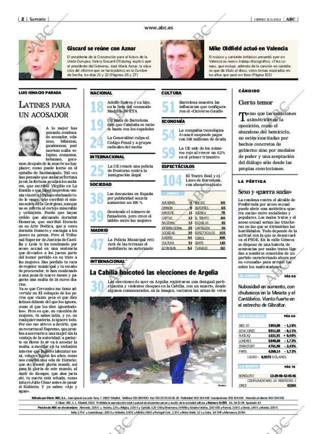 ABC MADRID 31-05-2002 página 2