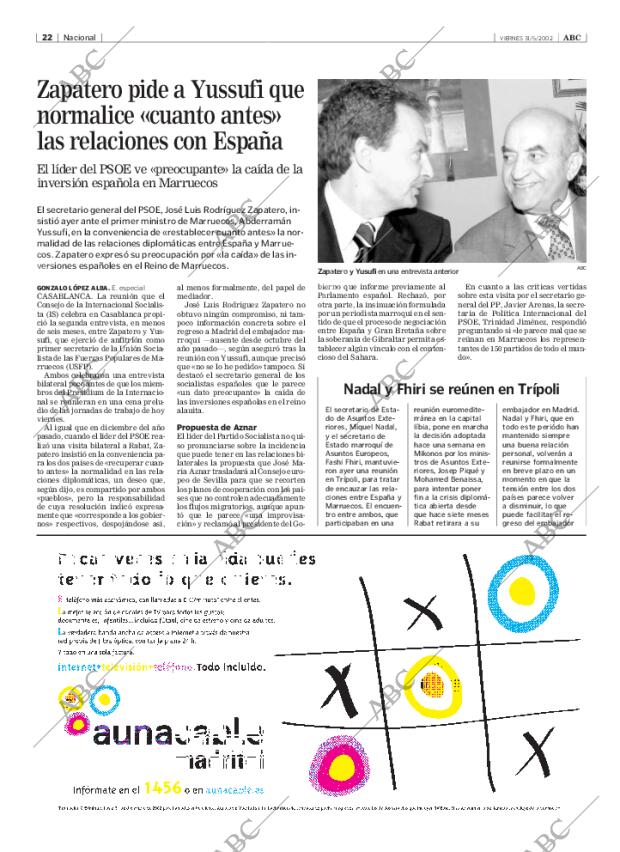 ABC MADRID 31-05-2002 página 22