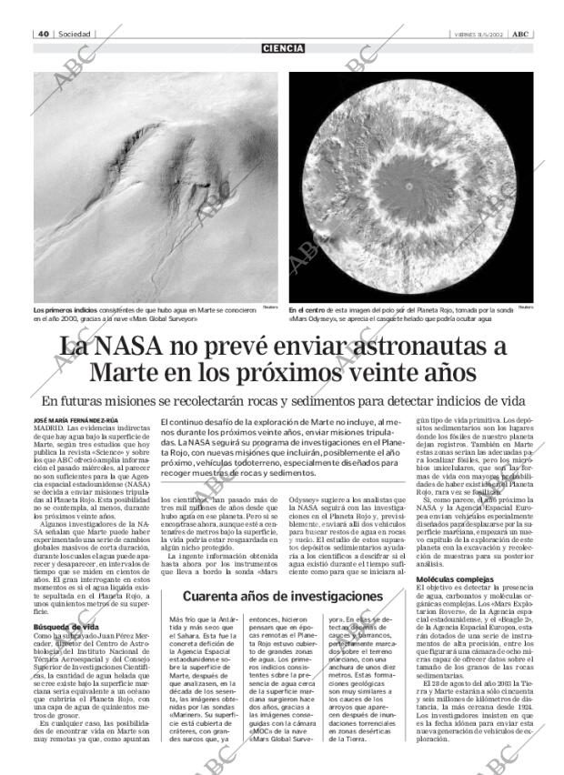 ABC MADRID 31-05-2002 página 40