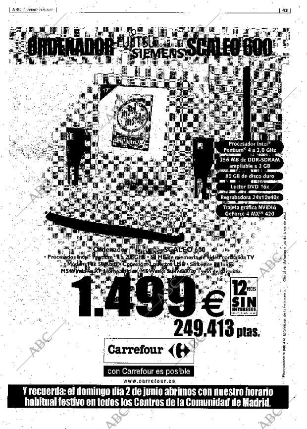 ABC MADRID 31-05-2002 página 43