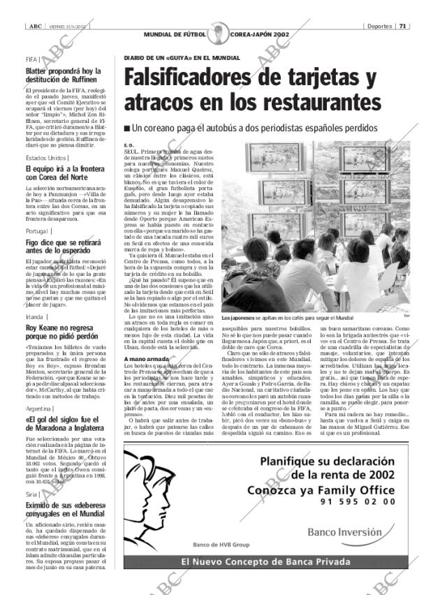 ABC MADRID 31-05-2002 página 71