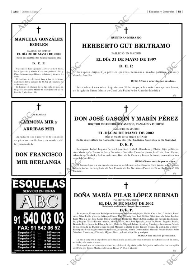 ABC MADRID 31-05-2002 página 81