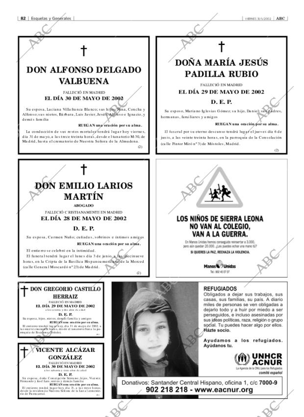 ABC MADRID 31-05-2002 página 82