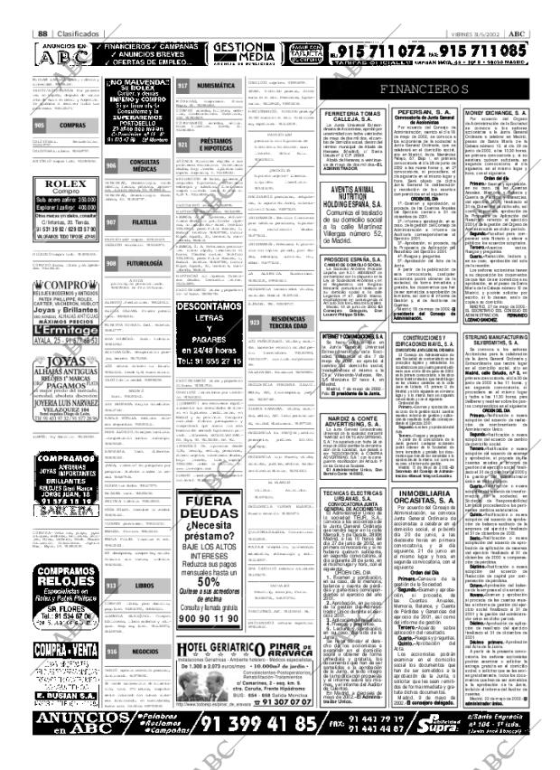 ABC MADRID 31-05-2002 página 88