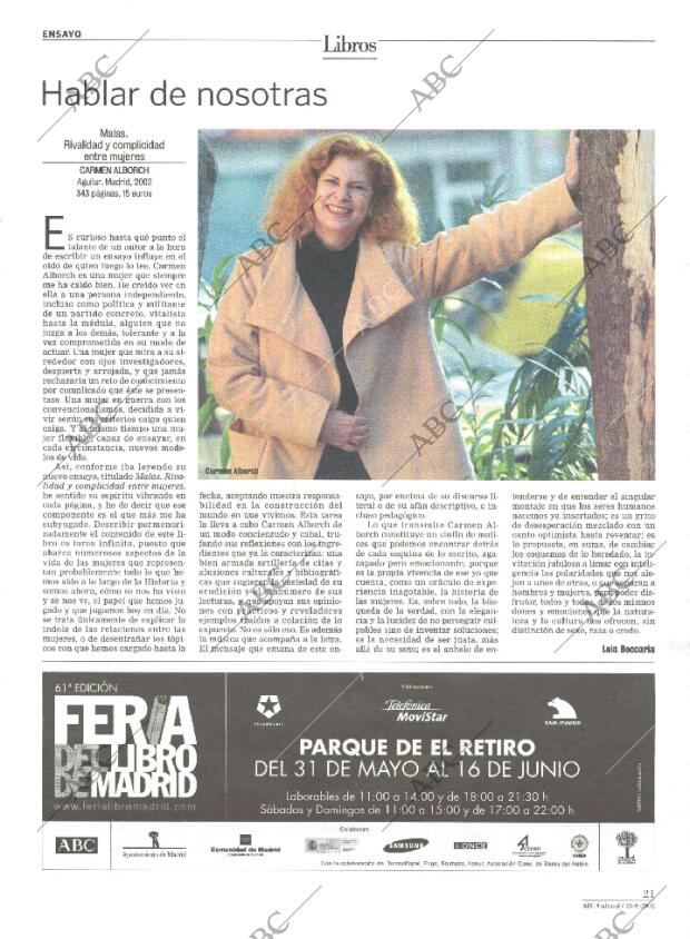 CULTURAL MADRID 15-06-2002 página 21