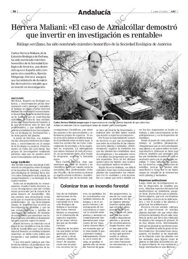 ABC SEVILLA 17-06-2002 página 56