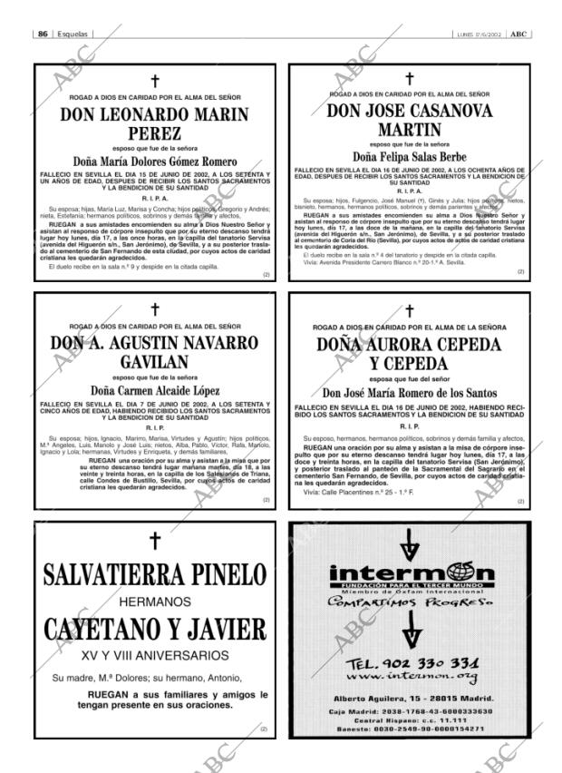 ABC SEVILLA 17-06-2002 página 86