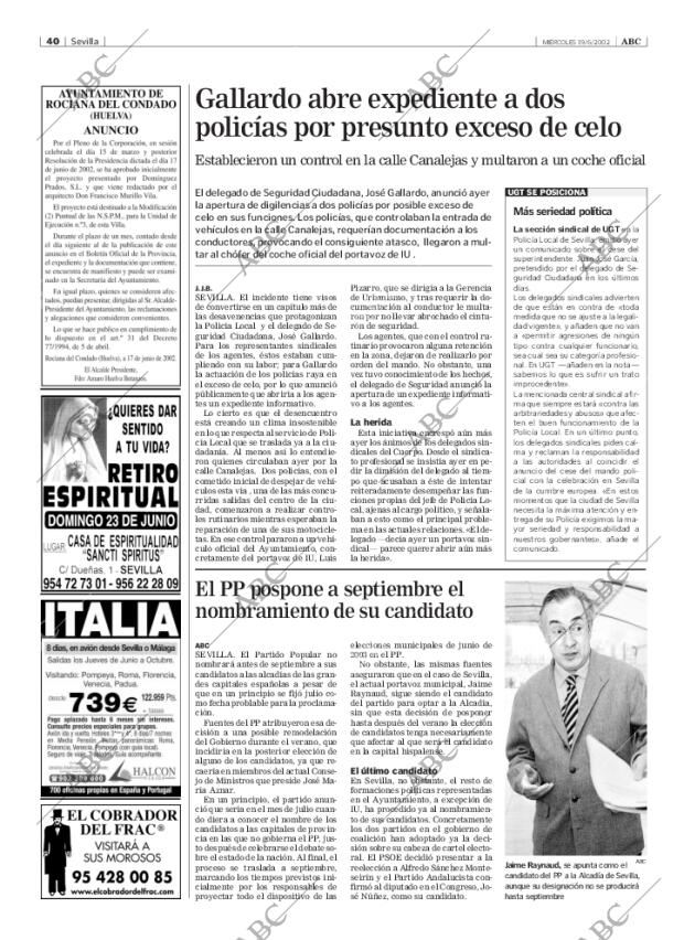 ABC SEVILLA 19-06-2002 página 40