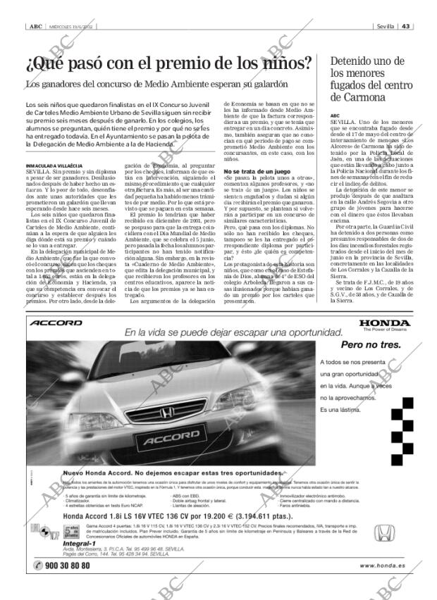 ABC SEVILLA 19-06-2002 página 43