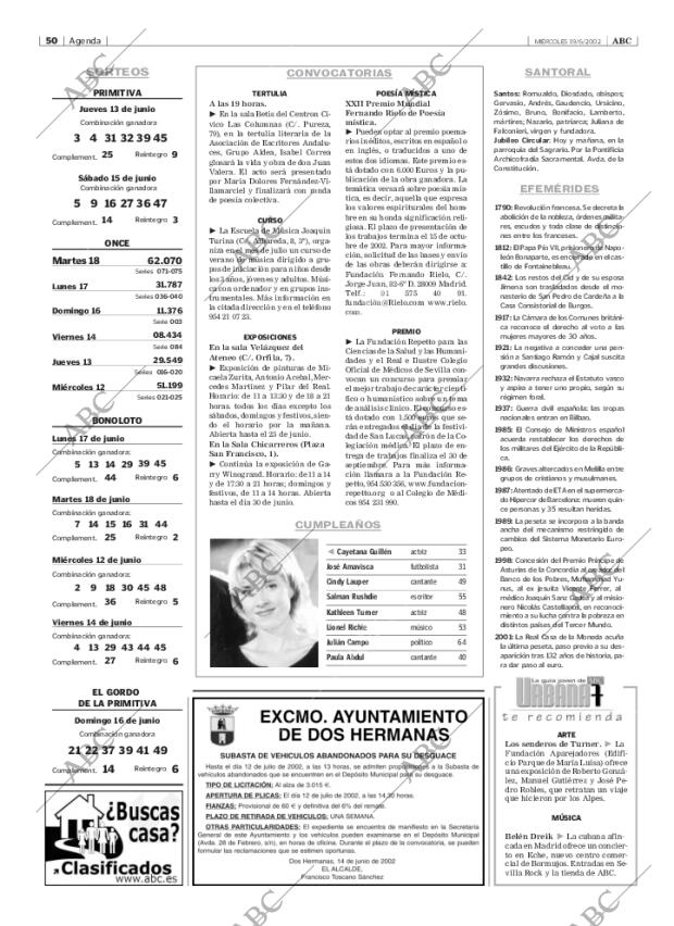 ABC SEVILLA 19-06-2002 página 50