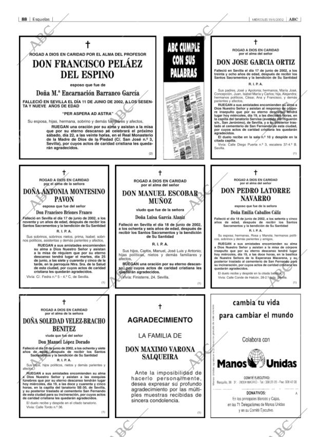 ABC SEVILLA 19-06-2002 página 88
