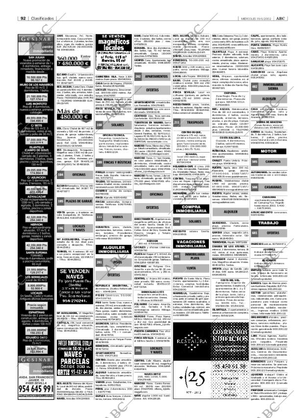 ABC SEVILLA 19-06-2002 página 92