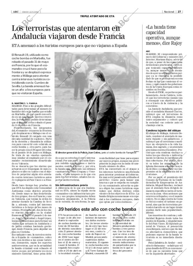 ABC MADRID 22-06-2002 página 27