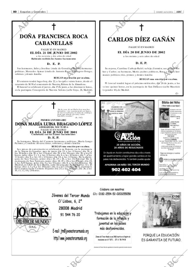 ABC MADRID 22-06-2002 página 80