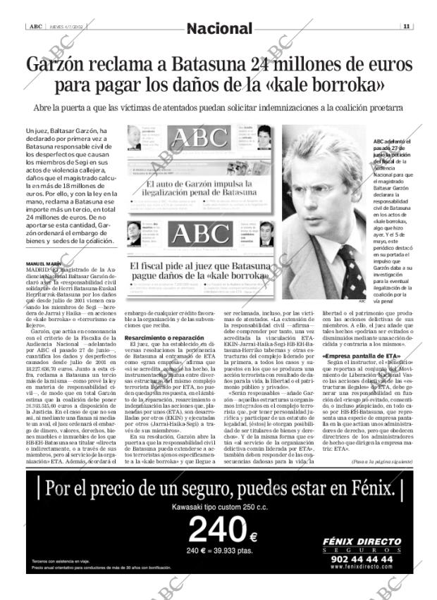 ABC MADRID 04-07-2002 página 11