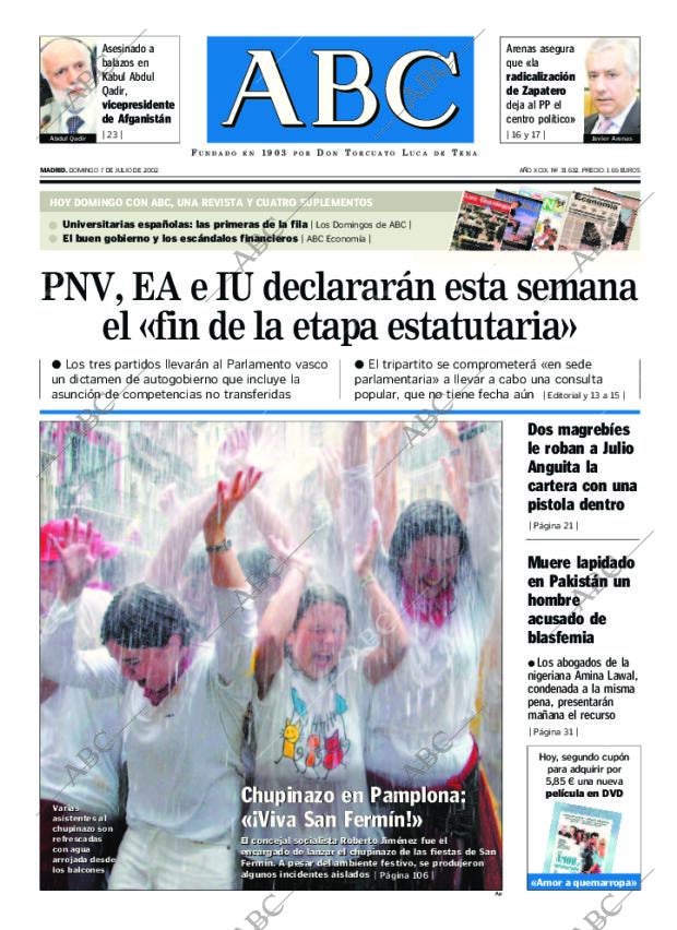 ABC MADRID 07-07-2002 página 1