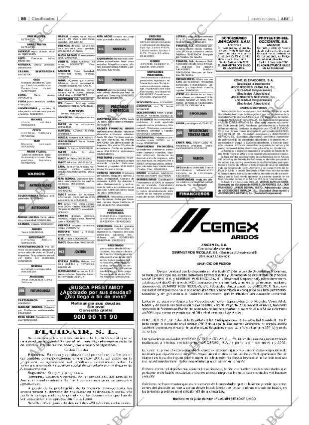 ABC SEVILLA 11-07-2002 página 86