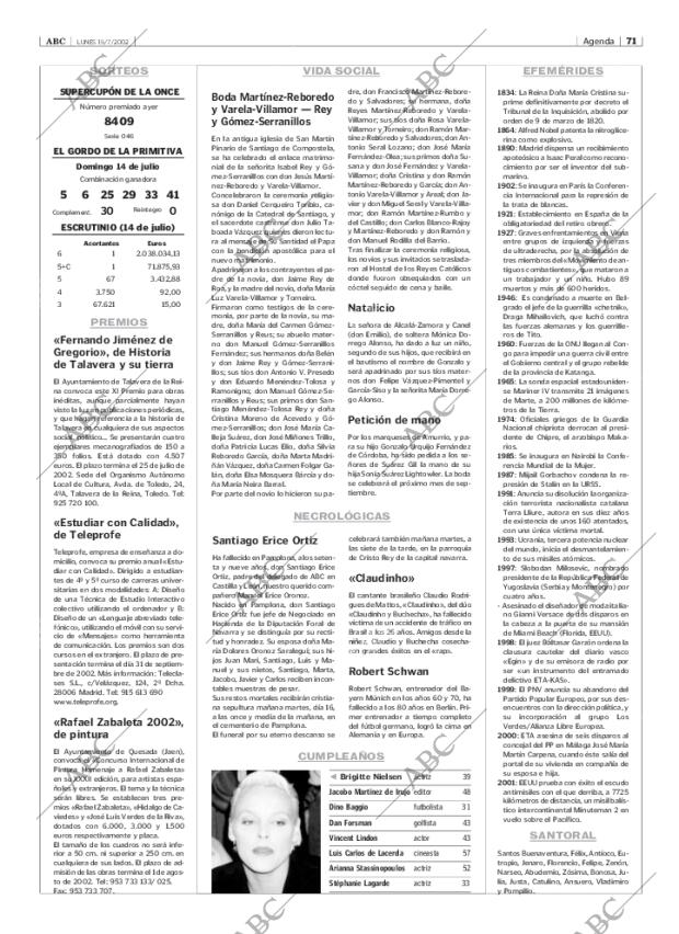 ABC MADRID 15-07-2002 página 71