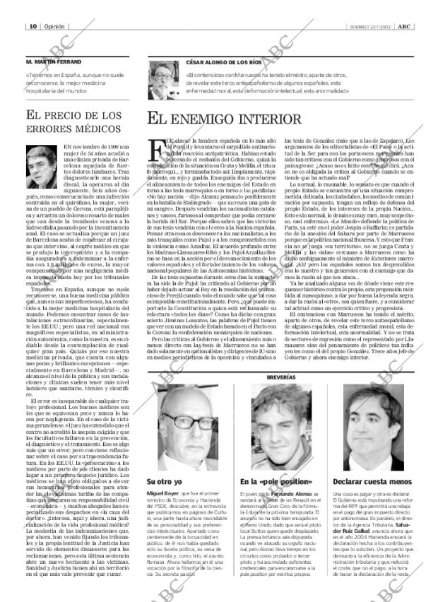 ABC MADRID 21-07-2002 página 10