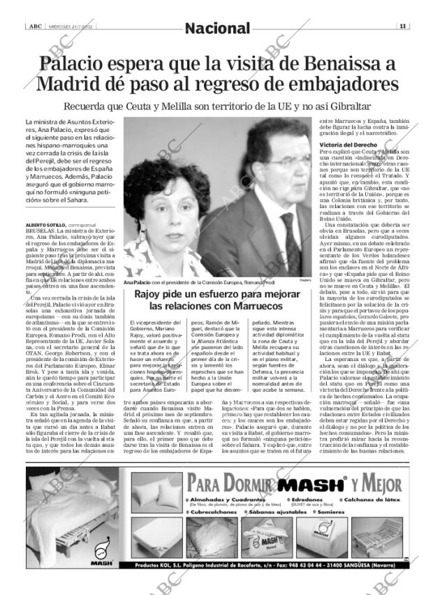 ABC MADRID 24-07-2002 página 11